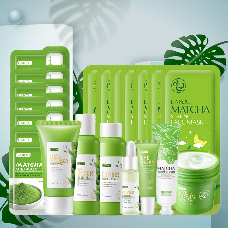 Korean Tea Set - Green Tea Skin Care Kit Korean