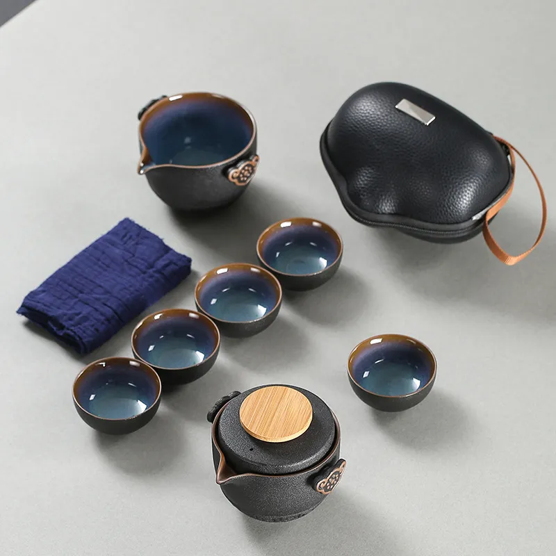 Portable High Grade Chinese Te - Korean Tea Set recension och pris