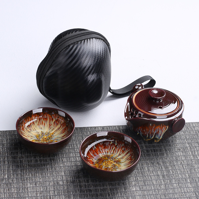 Portable ceramic teapot gaiwan - Korean Tea Set recension och pris