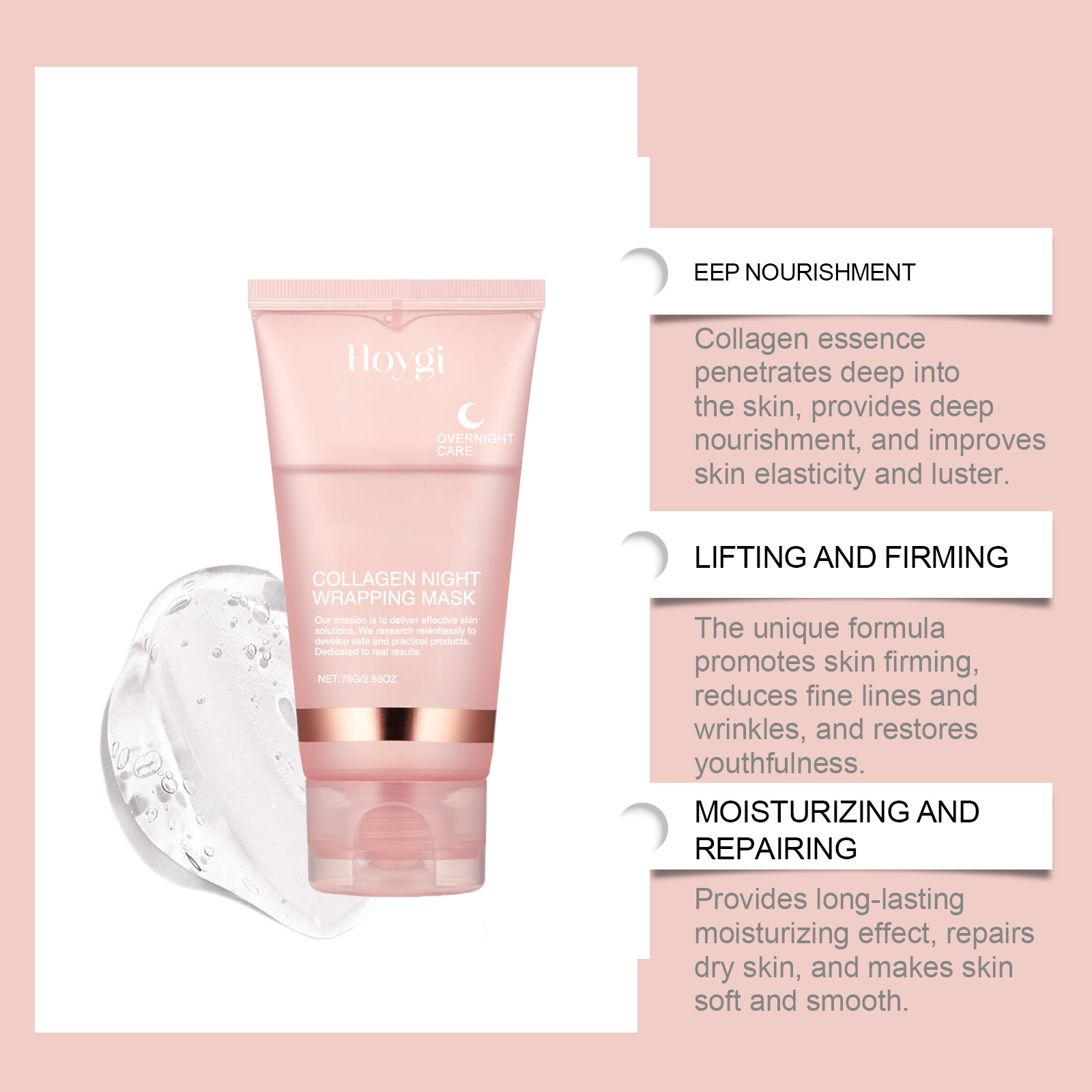 Deep Collagen Mask Peel Off Ma - Sleeping Pack Overnight recension och pris