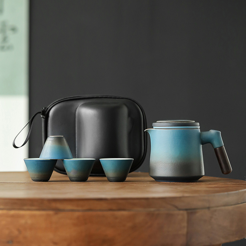 Simple 1 Pot 4 Cups Travel Tea - Korean Tea Set recension och pris