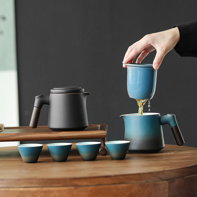 Simple 1 Pot 4 Cups Travel Tea - Korean Tea Set recension och pris