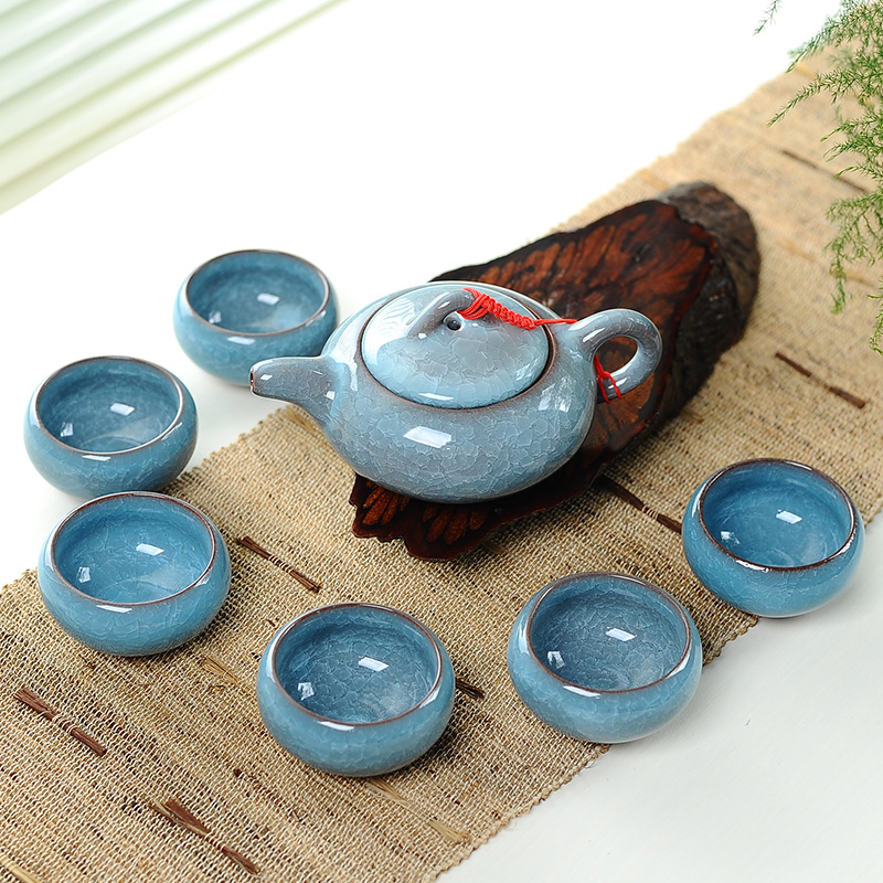 7pcs Ceramic Tea Set with Ice  - Korean Tea Set recension och pris