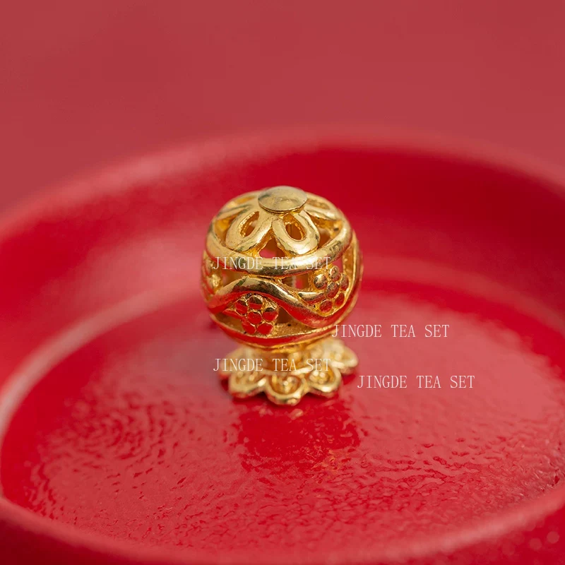 Red Ceramic Double Happiness T - Korean Tea Set recension och pris